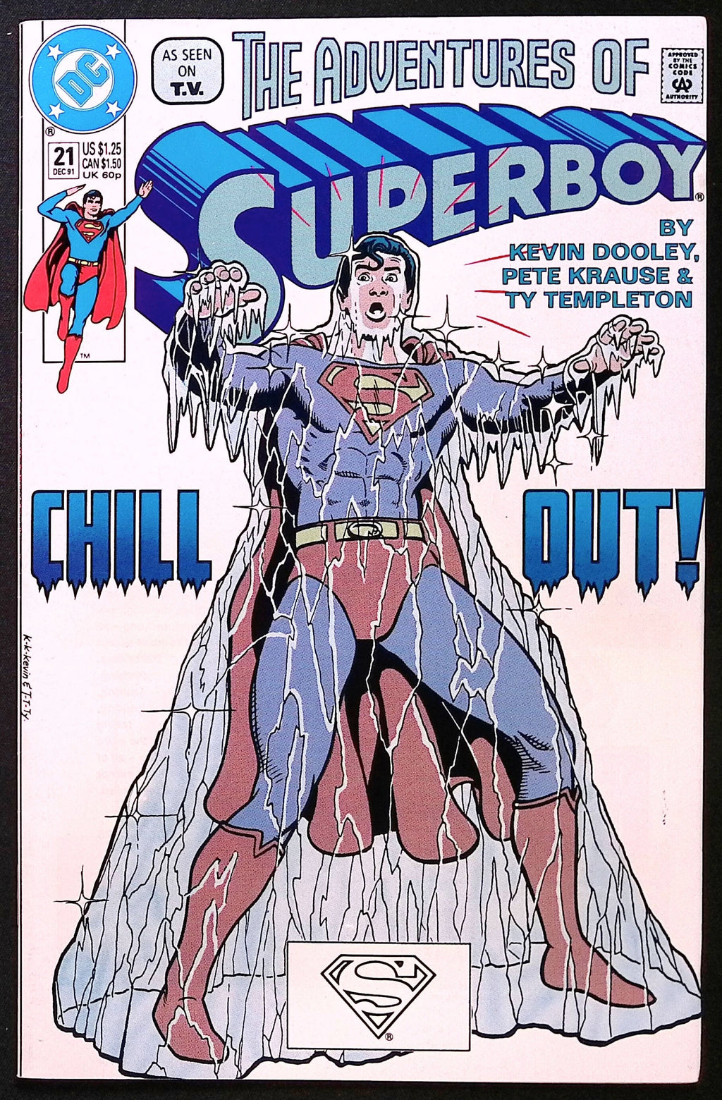 The Adventures of Superboy # 21 1991 NM-