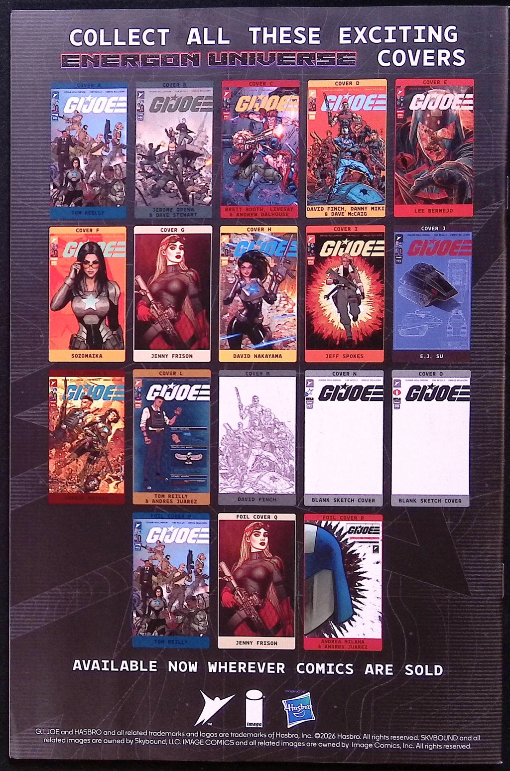 G.I. Joe # 1 Seventh Printing Cover B Doug Mahnke & David Baron Variant 2026 BN