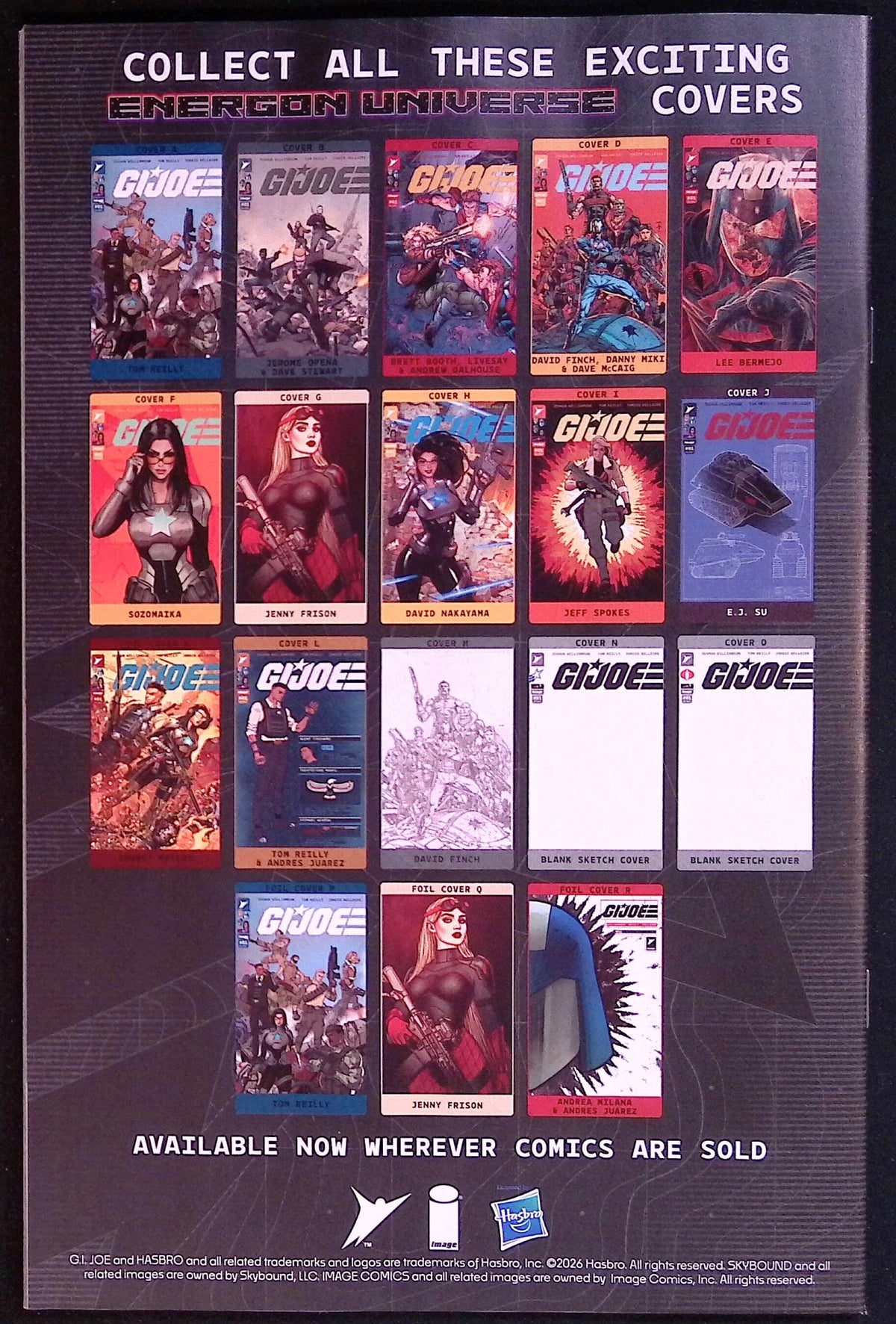 G.I. Joe # 1 Seventh Printing Cover A 2026 NM-