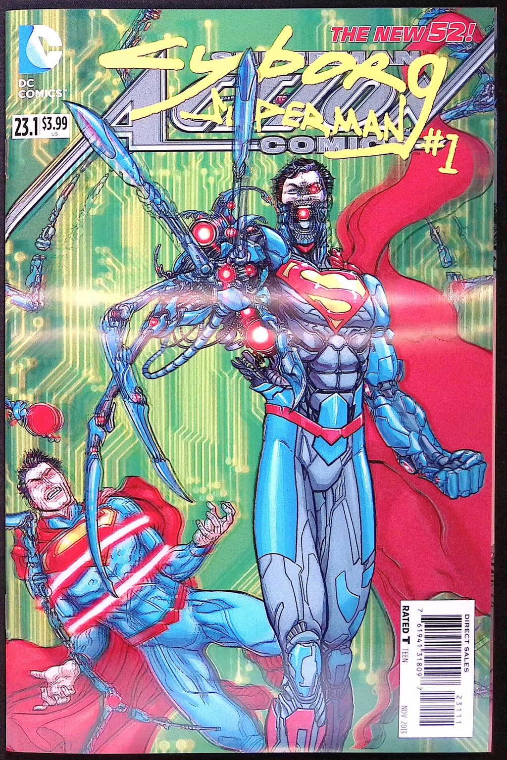 Action Comics # 23.1: Cyborg Superman #1 2013 3D Lenticular Cover 2013 NM