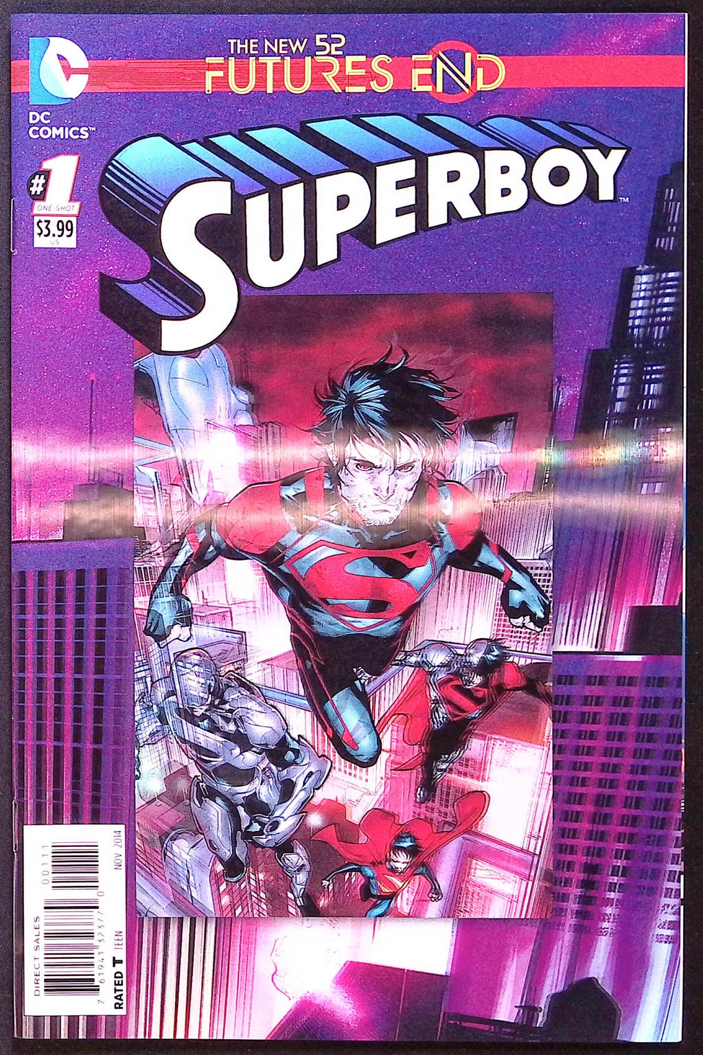 Superboy: Futures End #1 3D Lenticular Cover 2014 NM