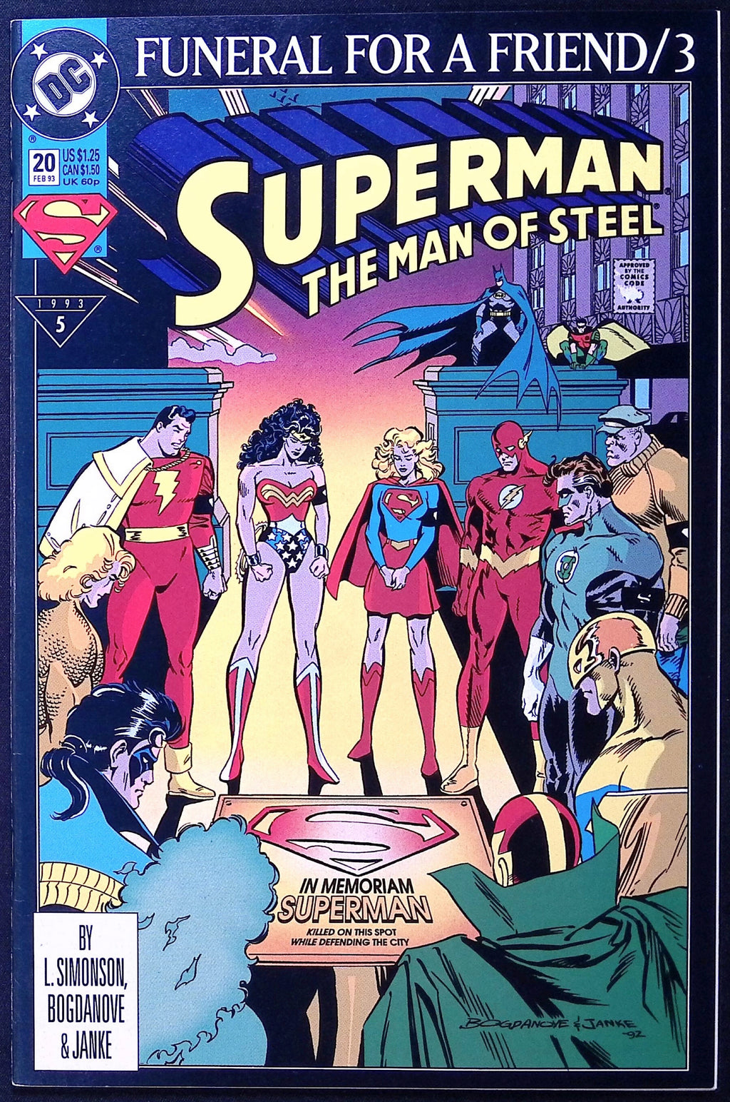 Superman: The Man of Steel # 20 1993 NM-