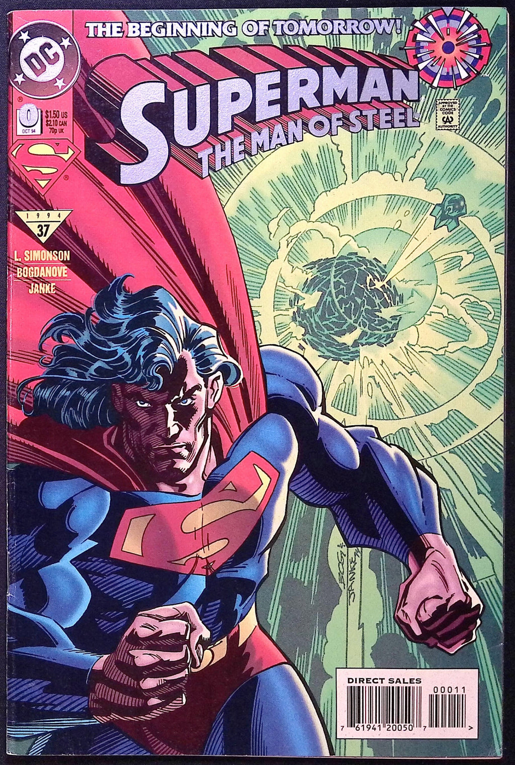Superman: The Man of Steel # 0 1994 VF/NM
