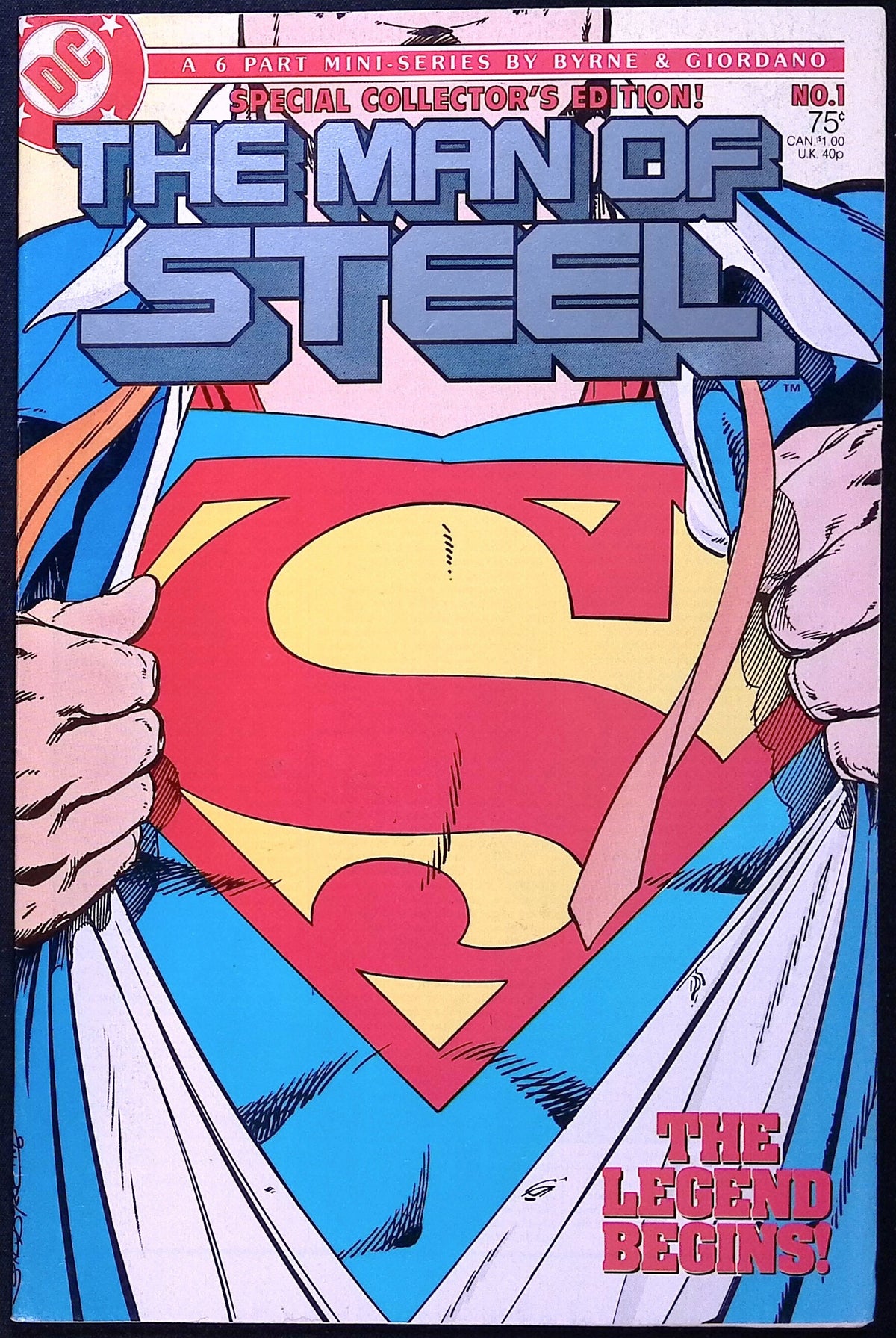The Man of Steel # 1 1986 VF+