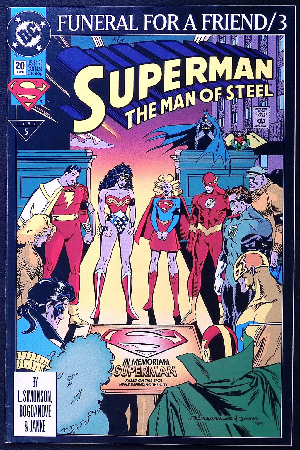 Superman: The Man of Steel # 20 1993 NM-
