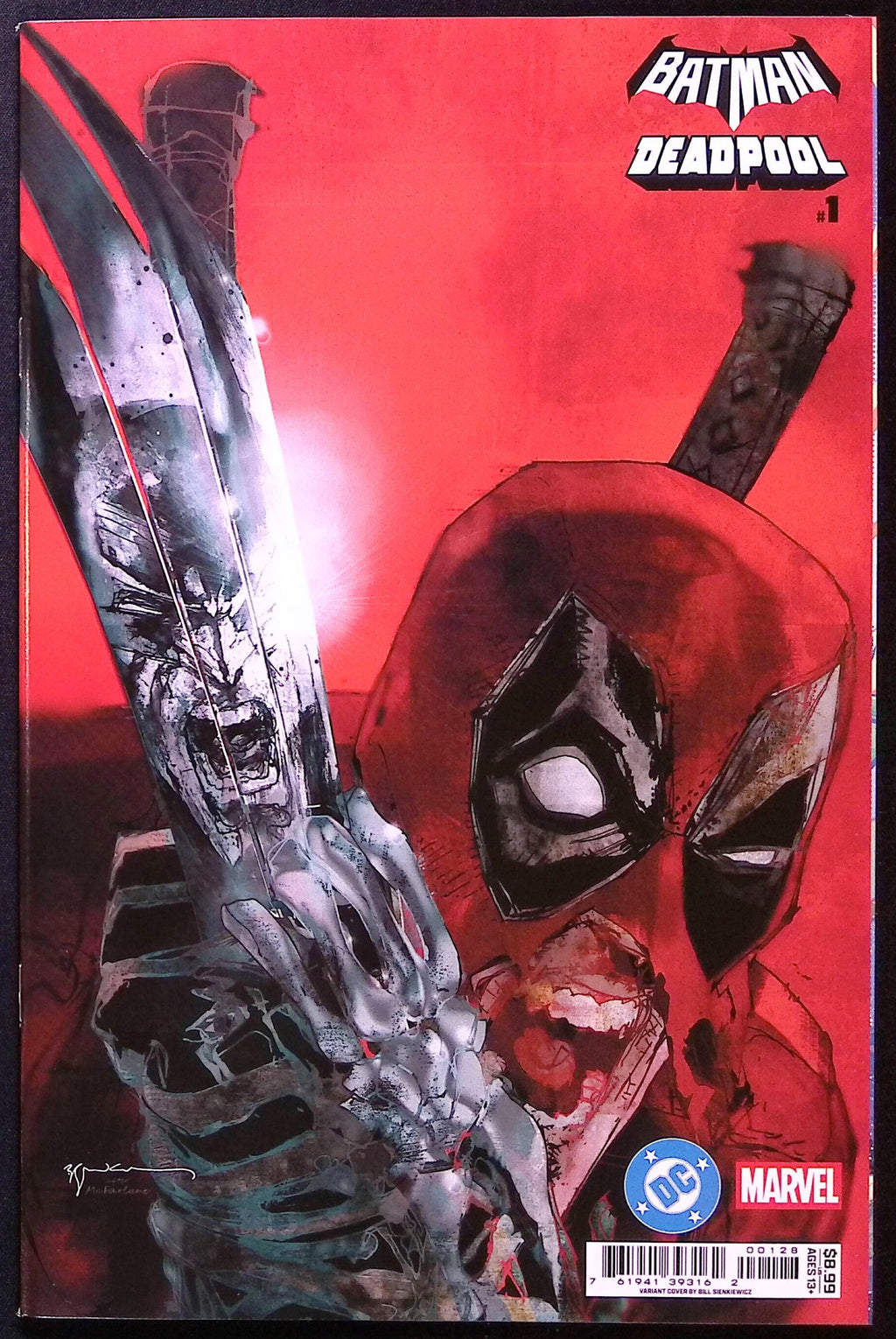 Batman/Deadpool # 1 Bill Sienkiewicz Variant First Printing 2025 NM