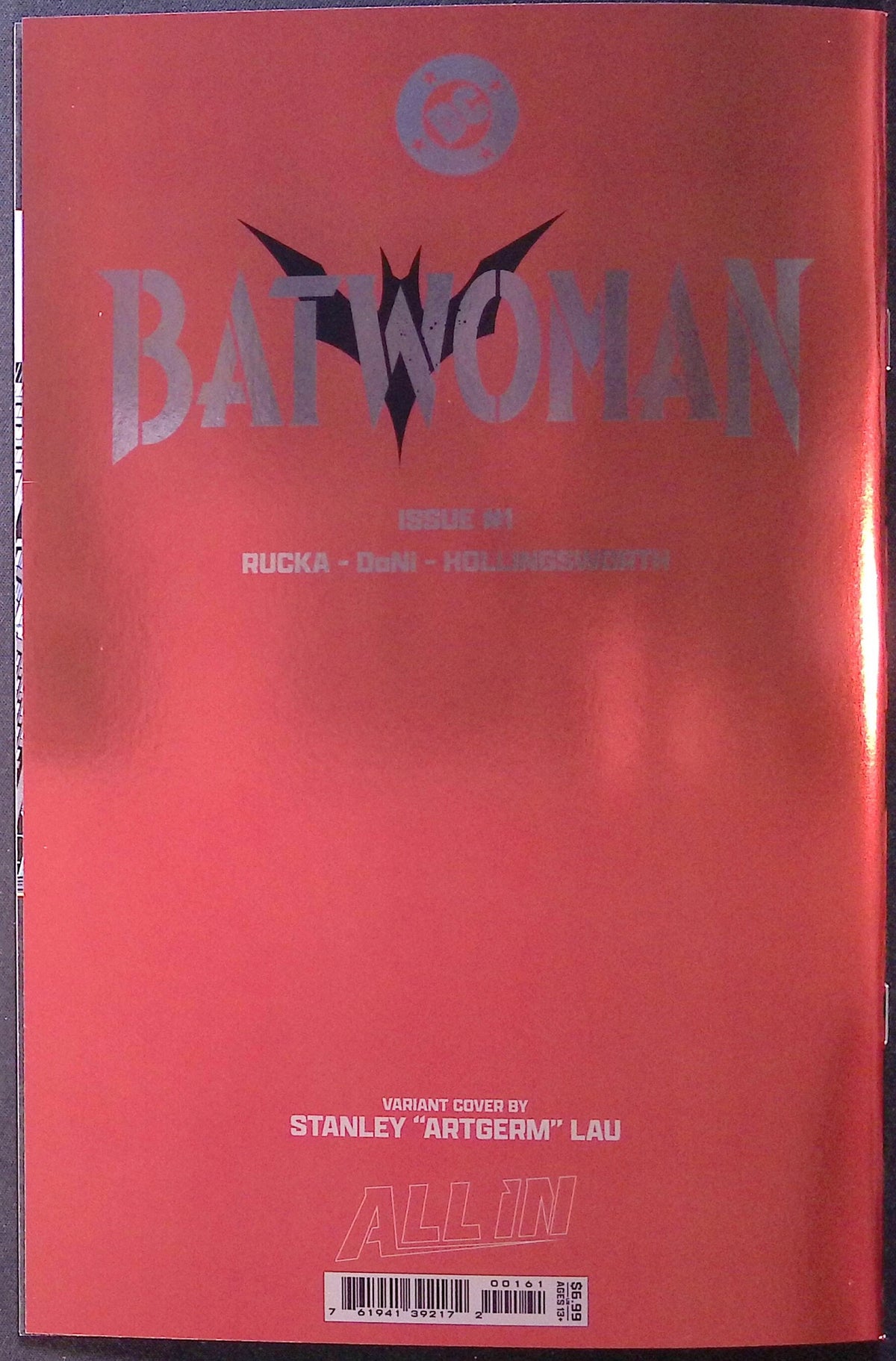 Batwoman # 1 Cover E Stanley "Artgerm" Lau Foil Variant 2026 NM