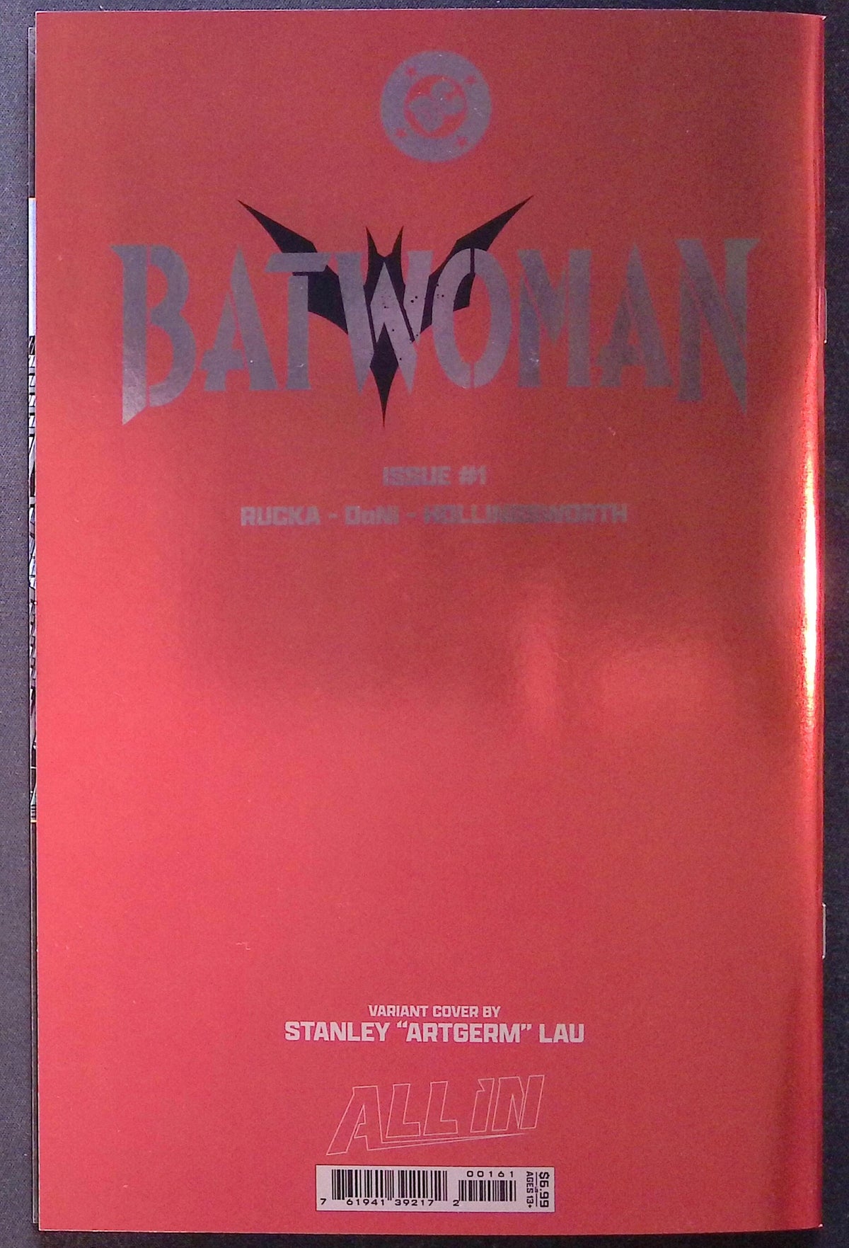 Batwoman # 1 Cover E Stanley "Artgerm" Lau Foil Variant 2026 NM