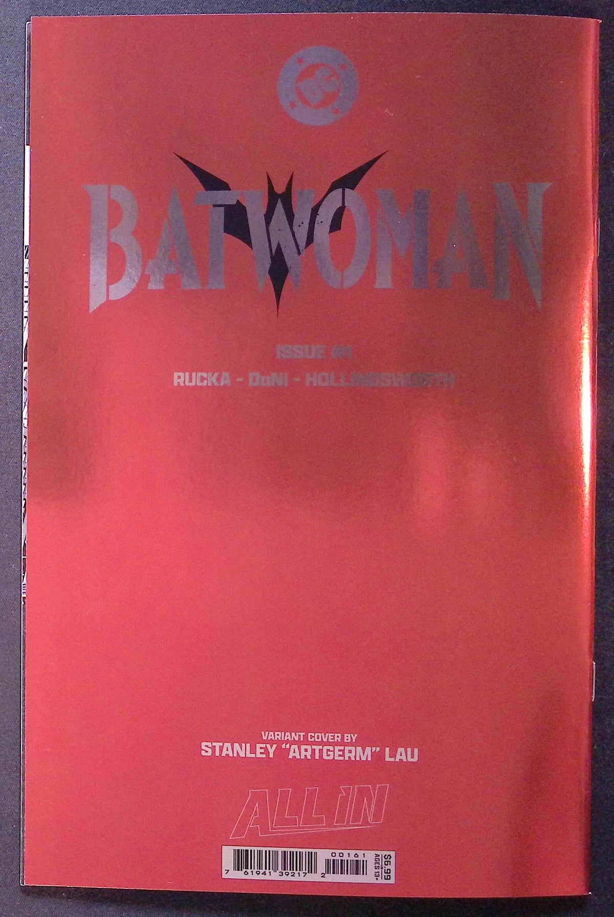 Batwoman # 1 Cover E Stanley "Artgerm" Lau Foil Variant 2026 NM
