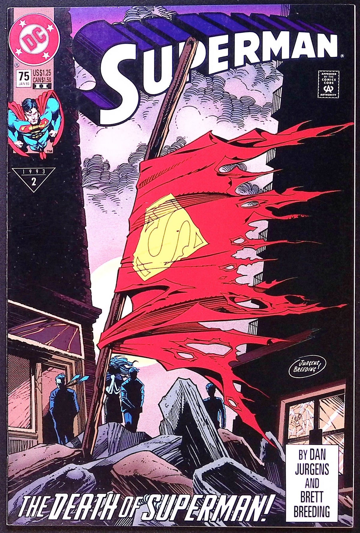 Superman # 75 1993 Second Printing VF/NM