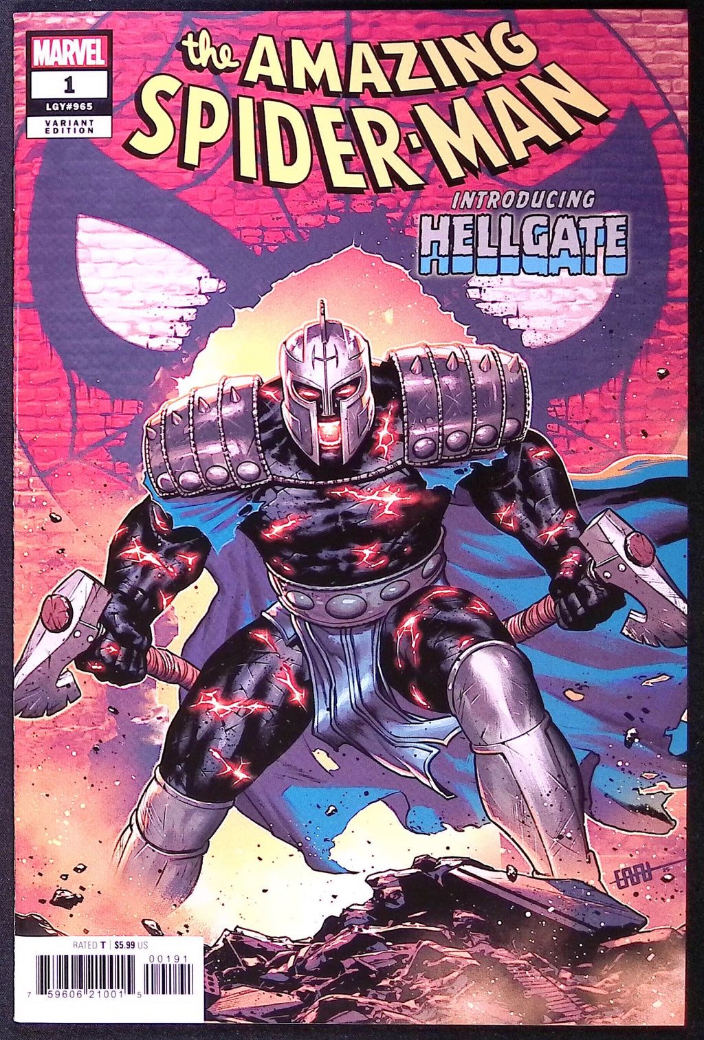 The Amazing Spider-Man # 1 Cafu Hellgate Variant 2025 NM