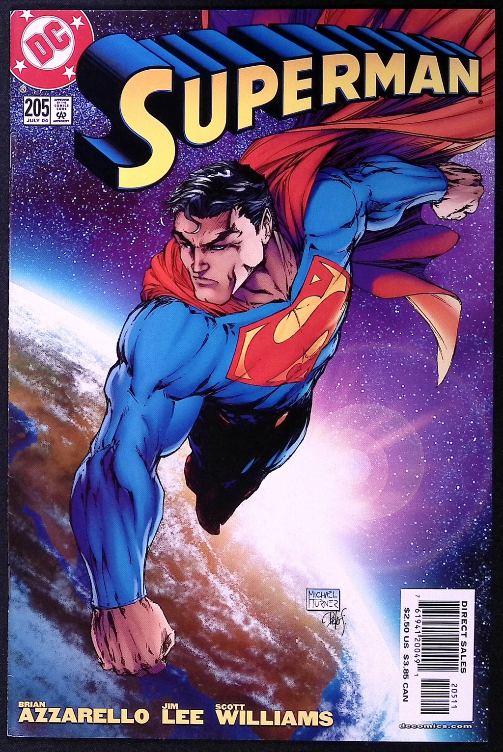 Superman # 205 Michael Turner 2004 VF/NM