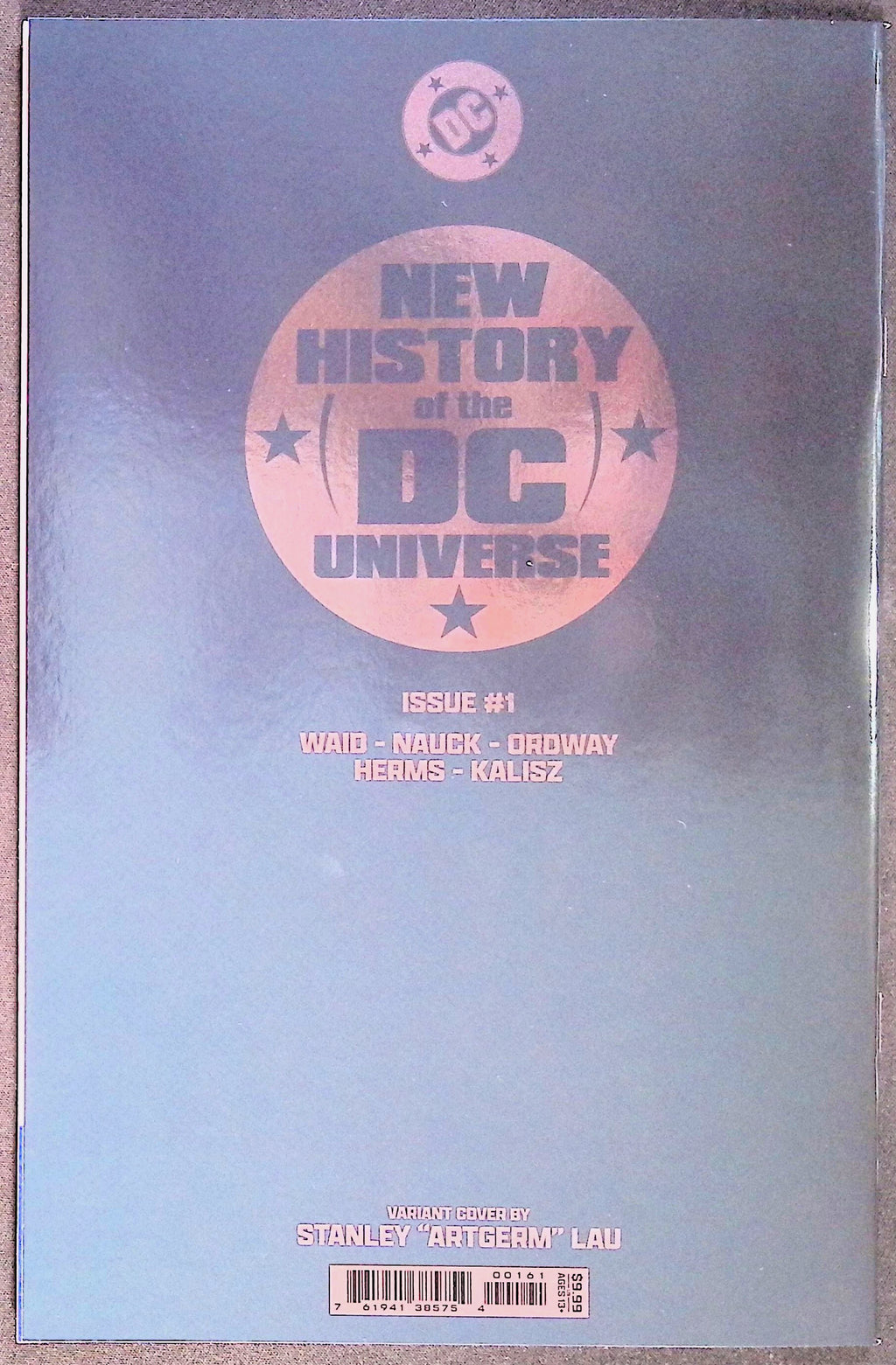 New History of the DC Universe # 1 Stanley "Artgerm" Lau Foil Variant 2025 NM