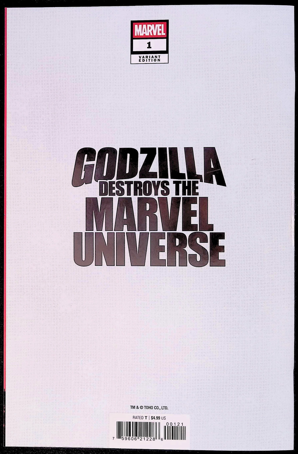 Godzilla Destroys the Marvel Universe # 1 Yu Foil Variant 2025 NM