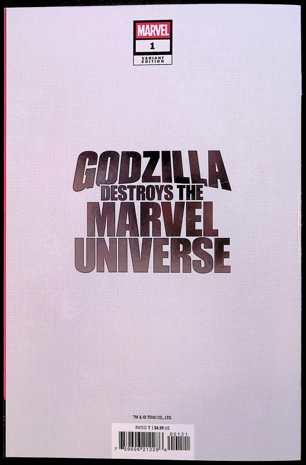 Godzilla Destroys the Marvel Universe # 1 Yu Foil Variant 2025 NM