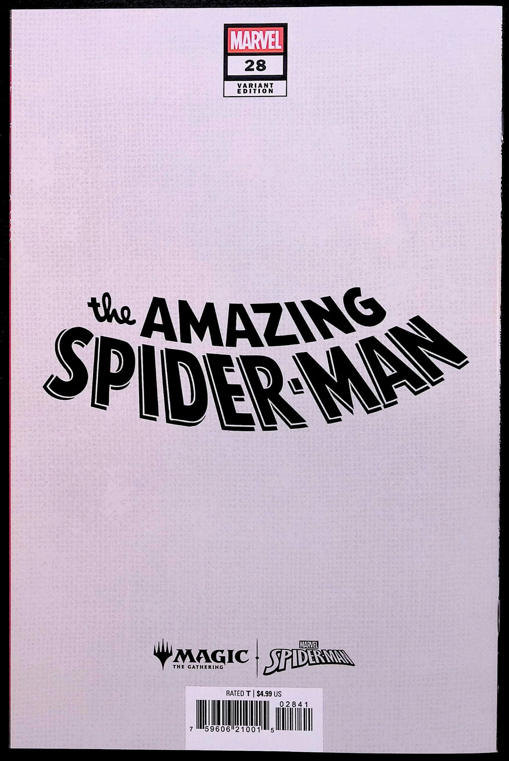 The Amazing Spider-Man # 28 Spectacular Spider-Man Magic The Gathering Variant 2026 NM