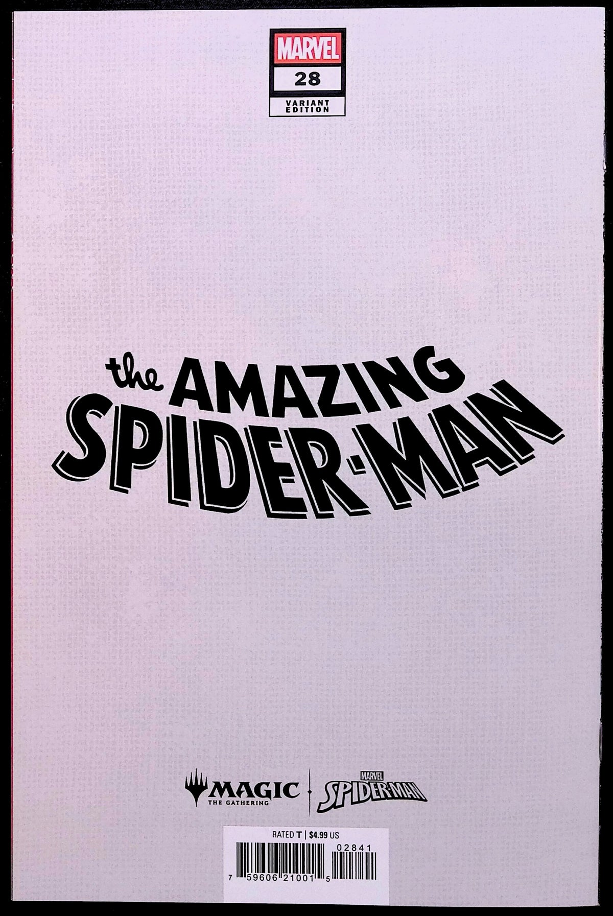 The Amazing Spider-Man # 28 Spectacular Spider-Man Magic The Gathering Variant 2026 NM