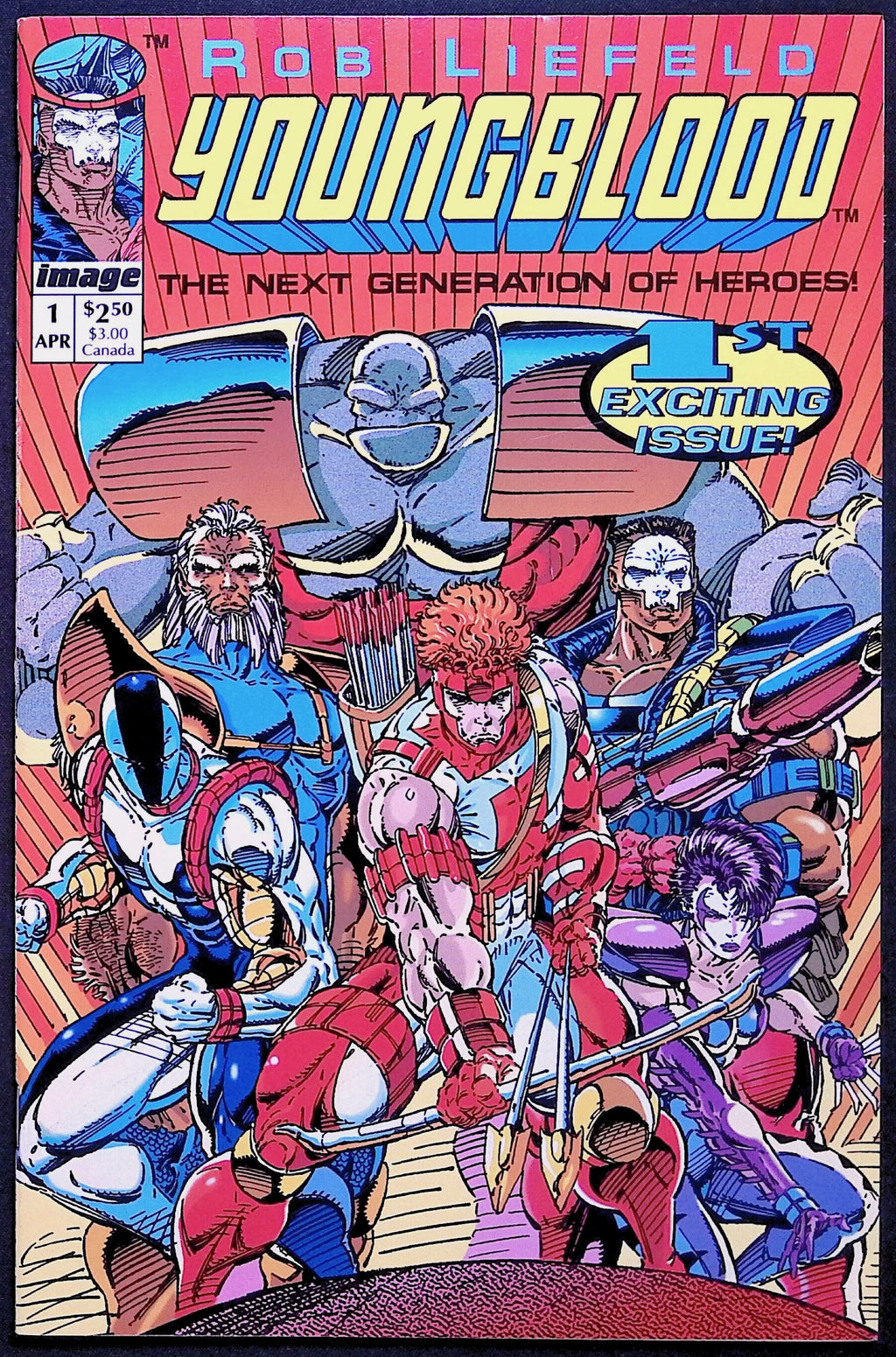 Youngblood # 1 First Image Comic Rob Liefeld First Printing 1992 NM-