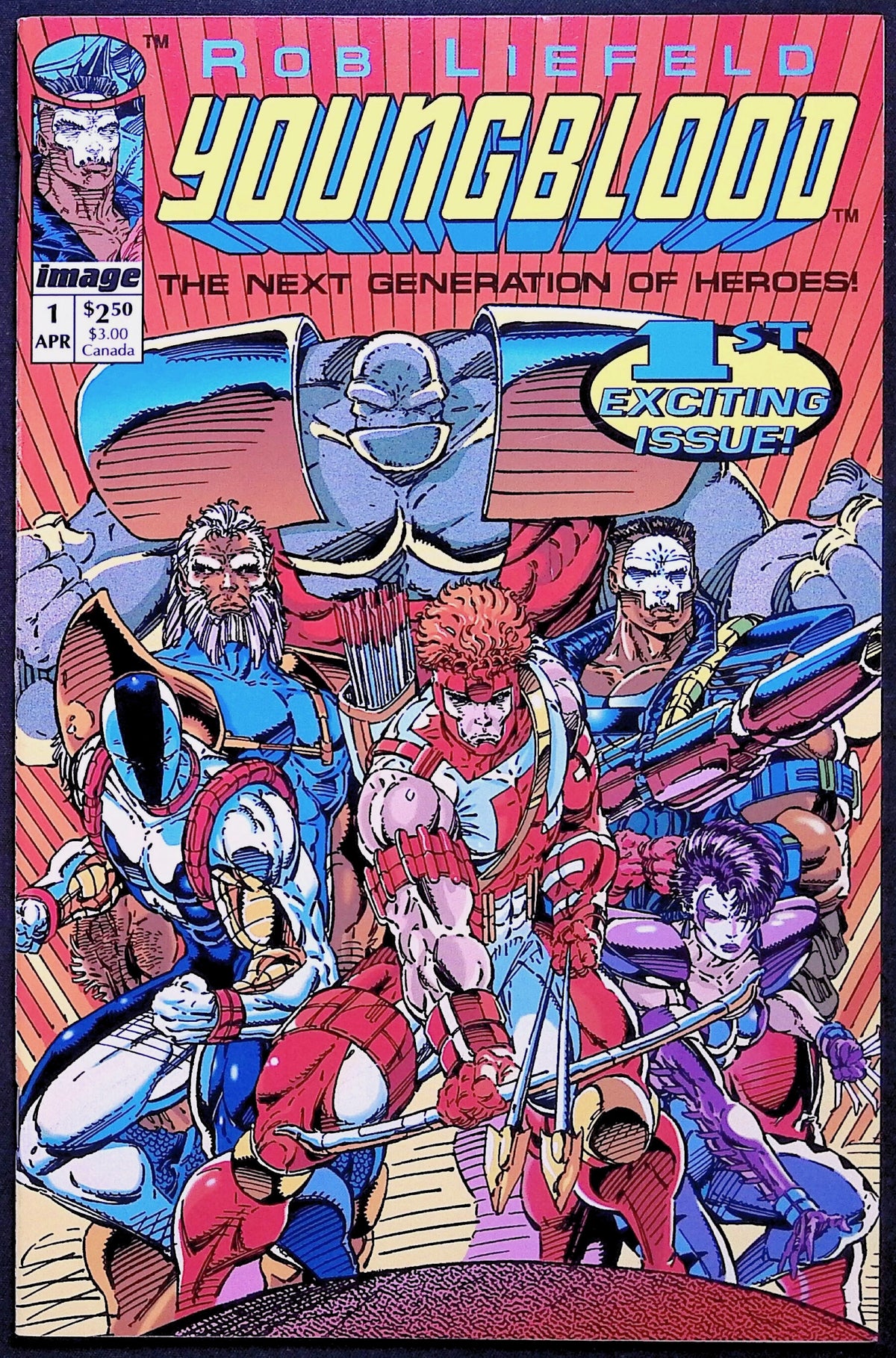 Youngblood # 1 First Image Comic Rob Liefeld First Printing 1992 NM-