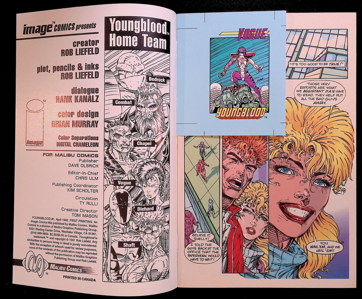 Youngblood # 1 First Image Comic Rob Liefeld First Printing 1992 NM-
