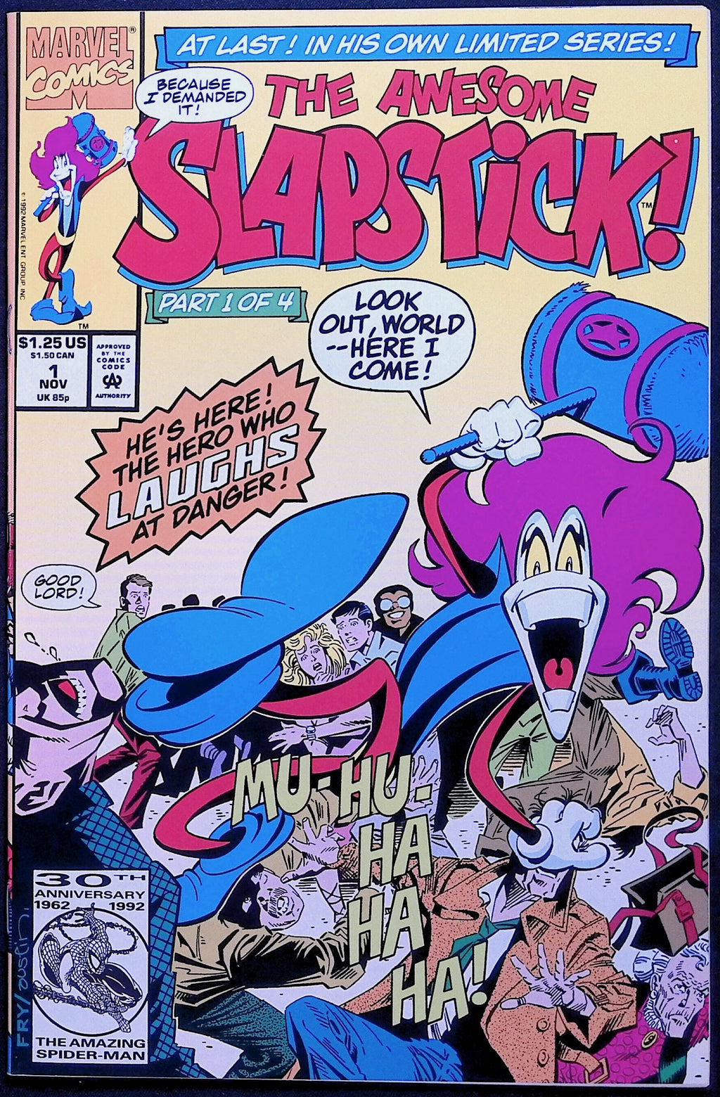The Awesome Slapstick # 1 1992 NM-