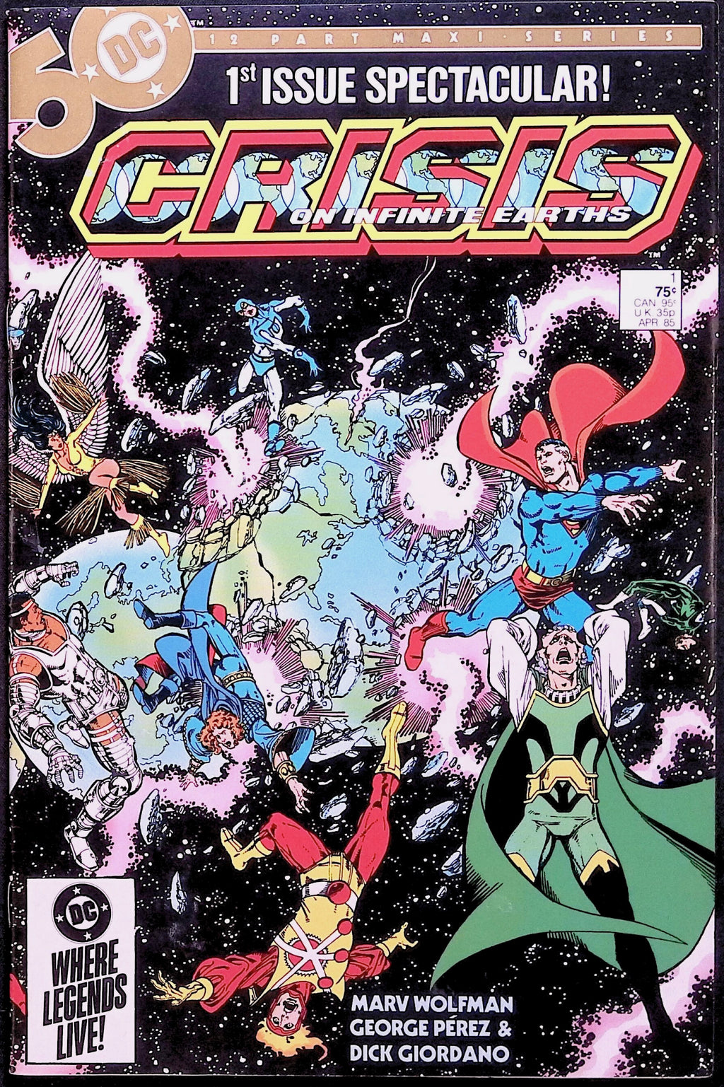 Crisis on Infinite Earths # 1 1985 NM-