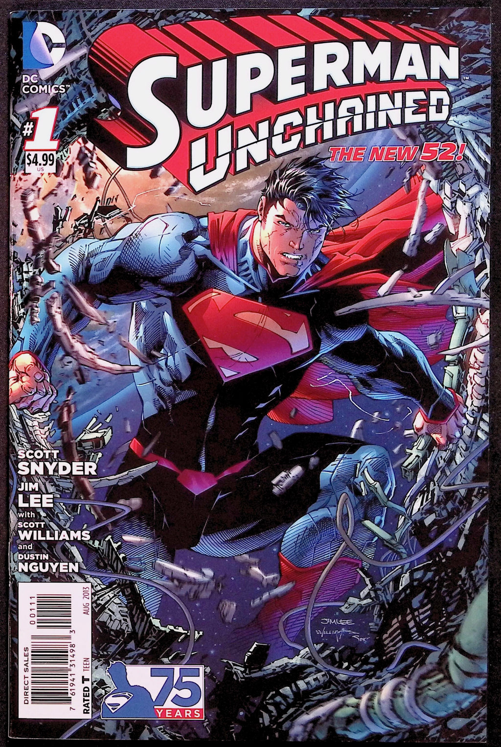 Superman Unchained # 1 Scott Snyder Jim Lee 2013 NM