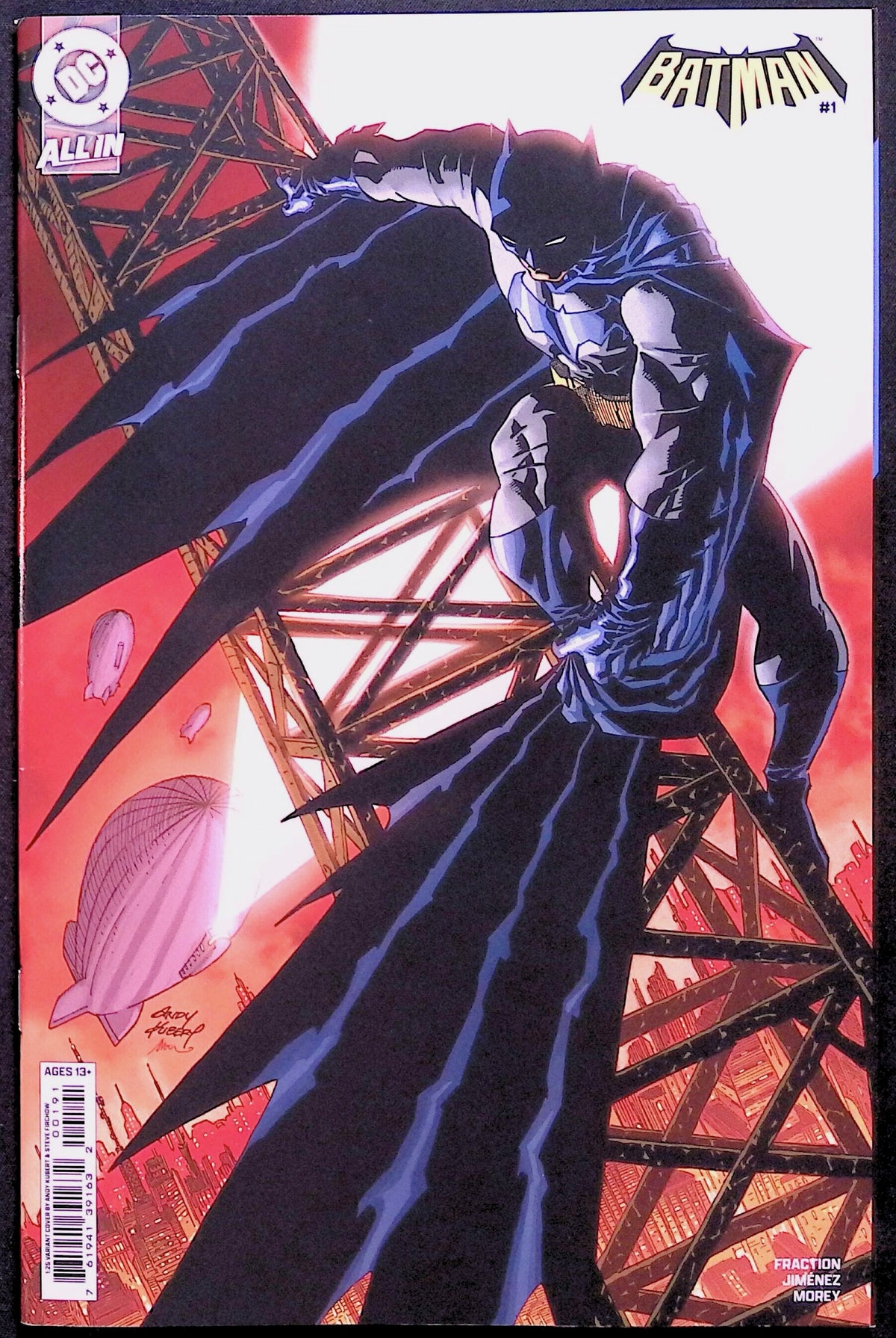 Batman #1 1:25 Incentive Kubert Variant First Printing 2025 NM-