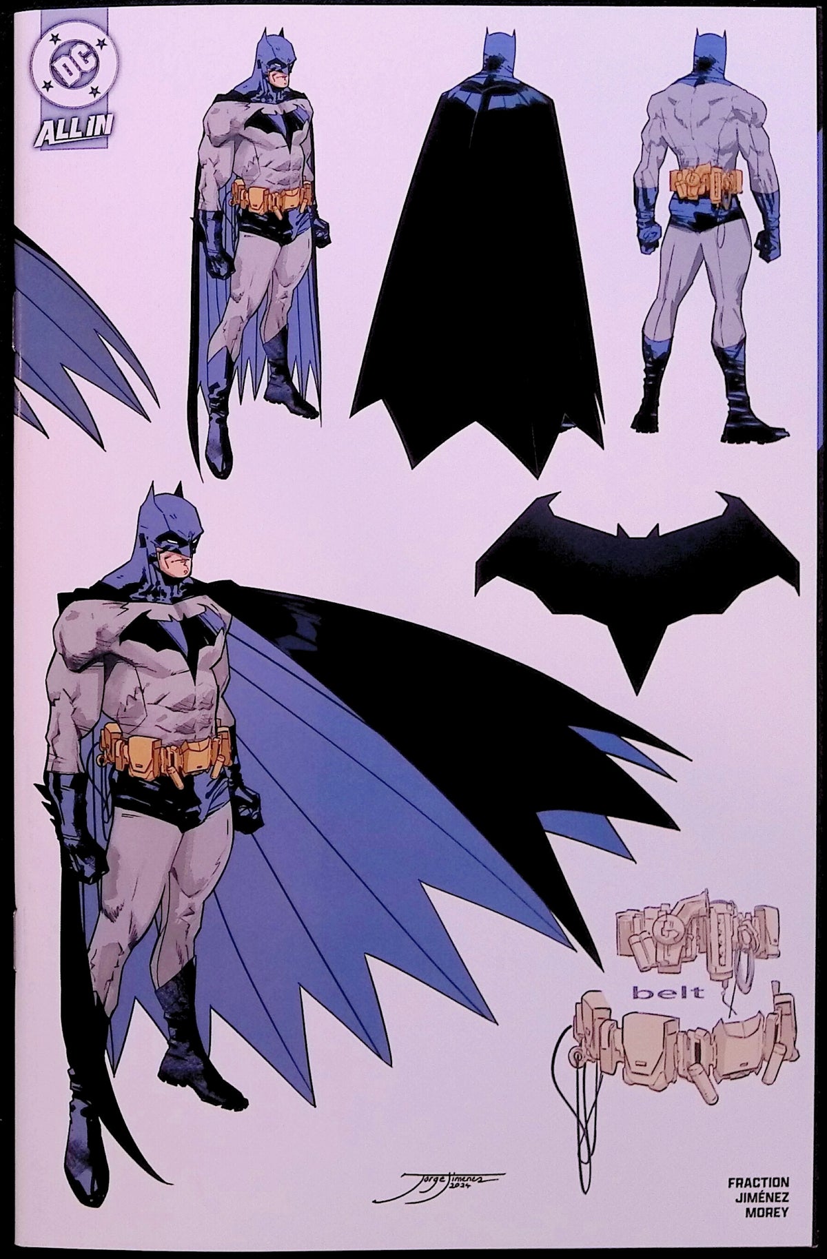 Batman #1 1:5 Incentive Jiménez Design Wraparound Variant First Printing 2025 NM