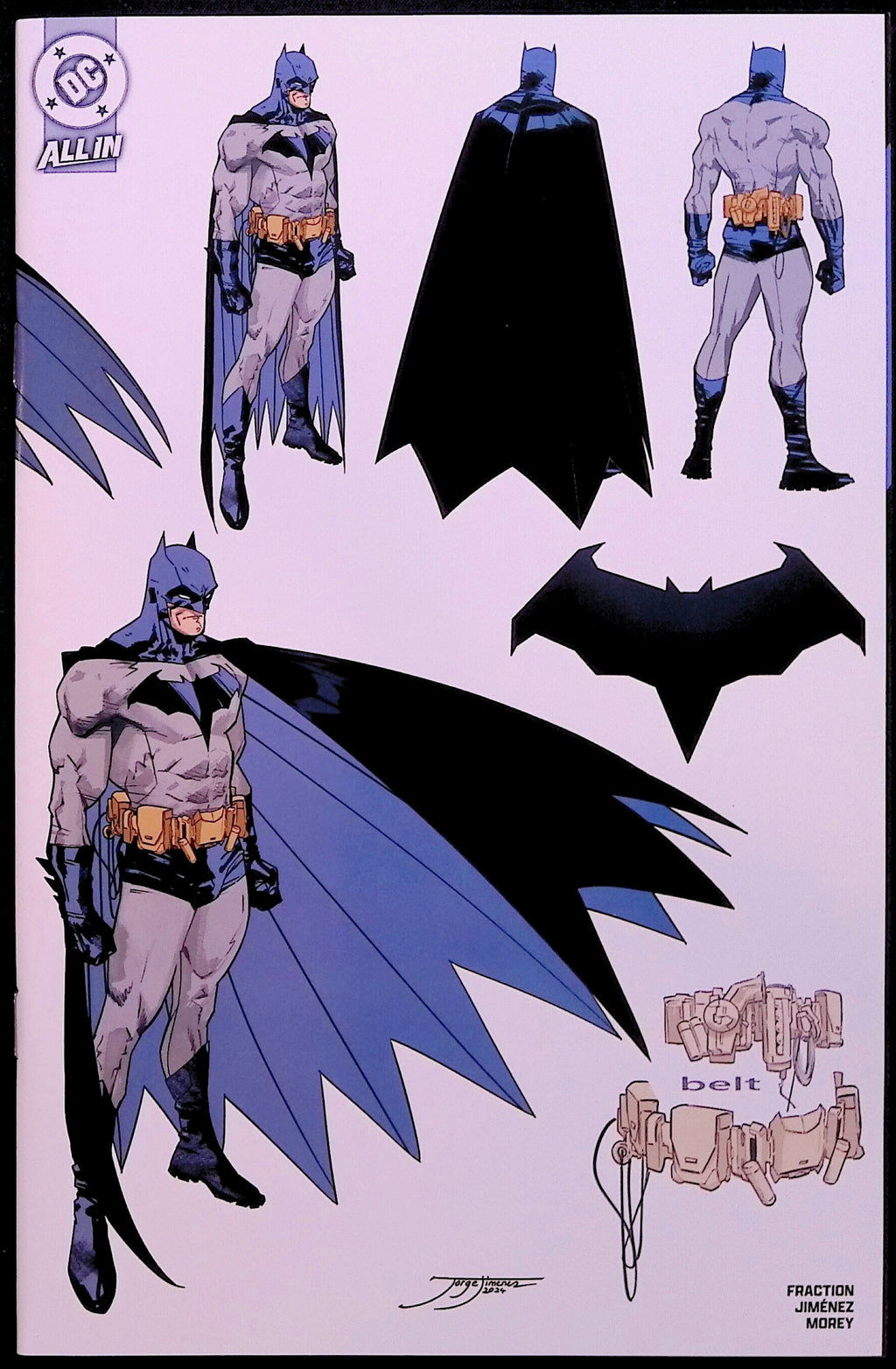 Batman #1 1:5 Incentive Jiménez Design Wraparound Variant First Printing 2025 NM