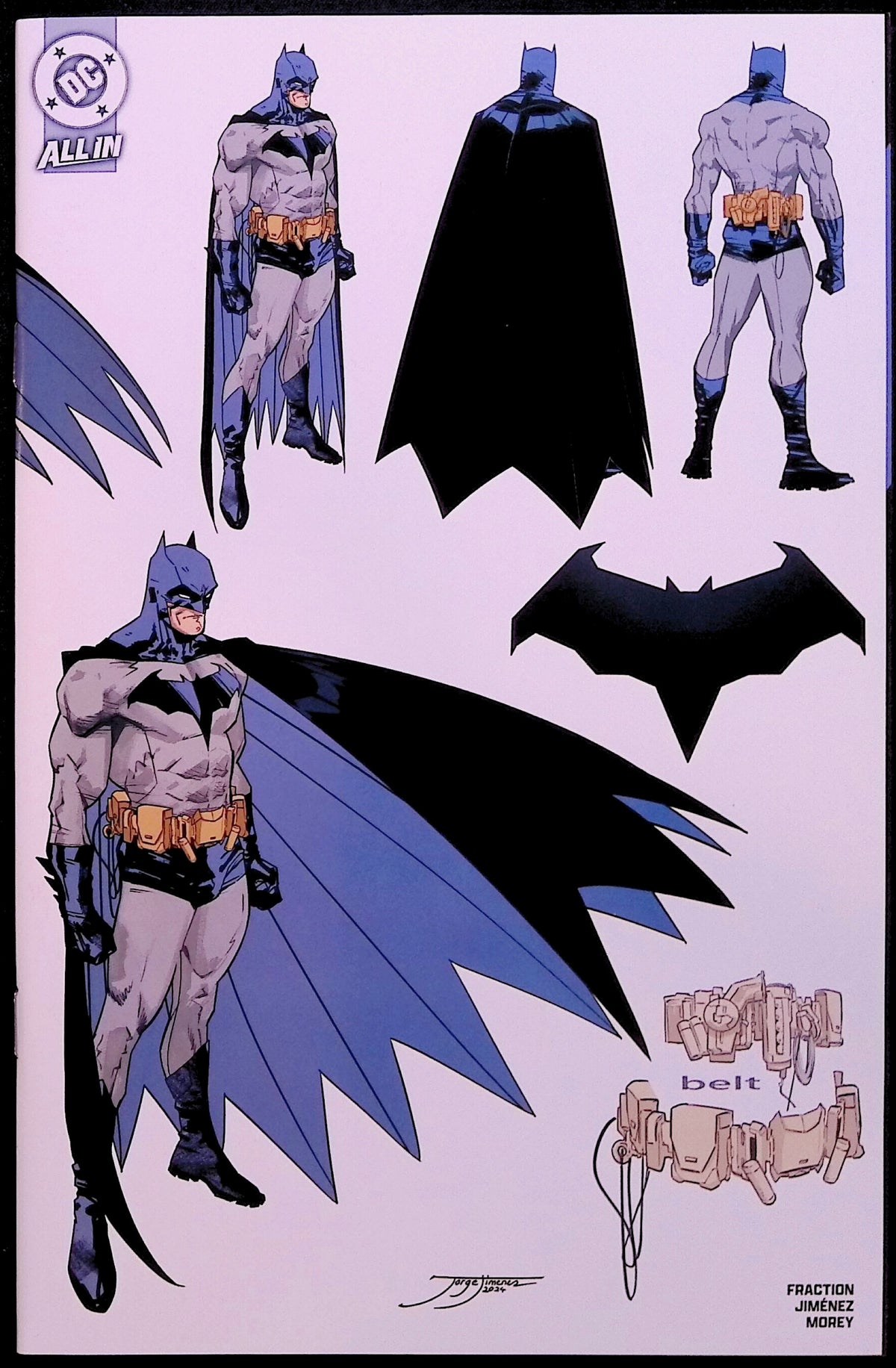 Batman #1 1:5 Incentive Jiménez Design Wraparound Variant First Printing 2025 NM