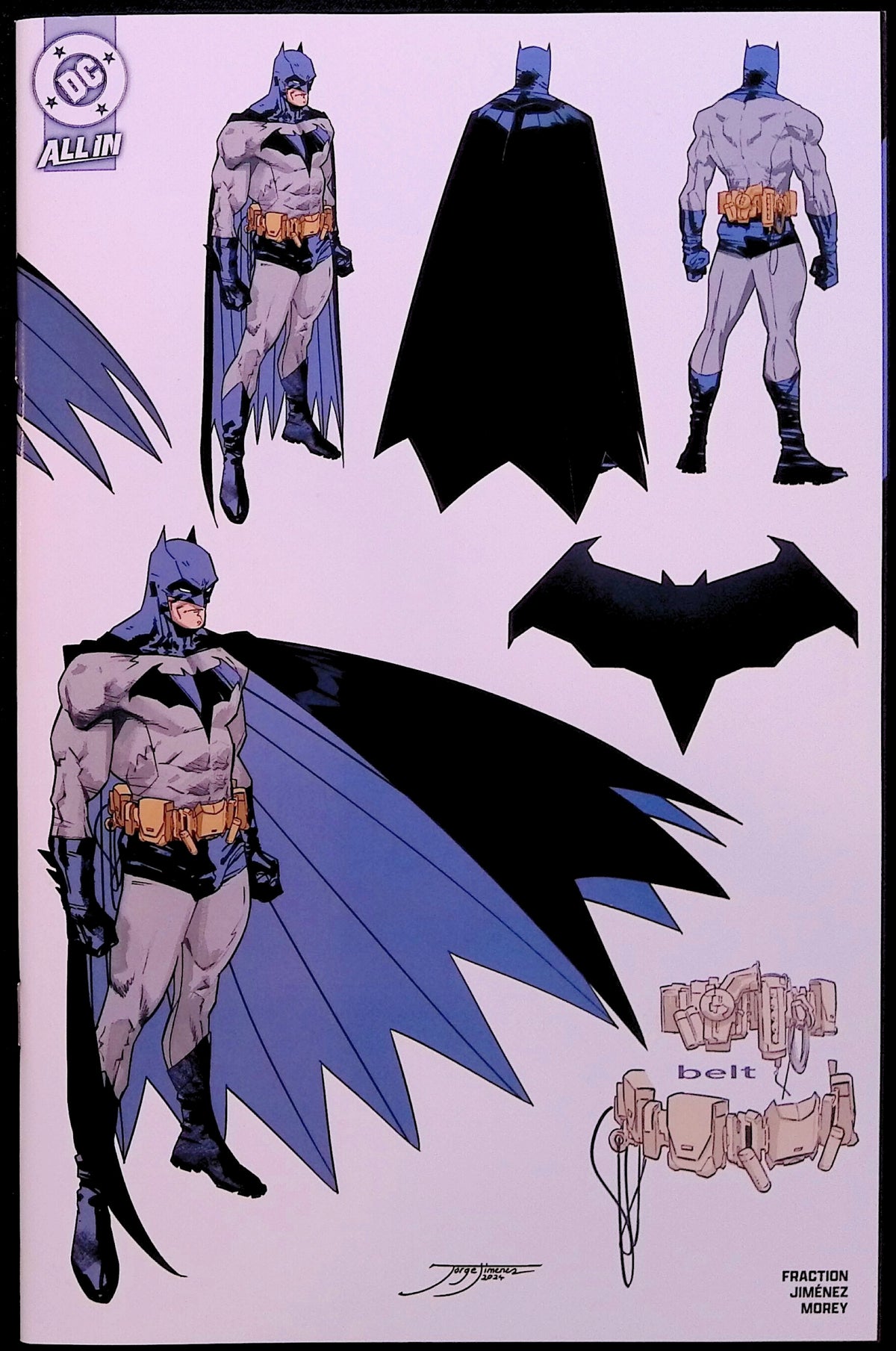 Batman #1 1:5 Incentive Jiménez Design Wraparound Variant First Printing 2025 NM