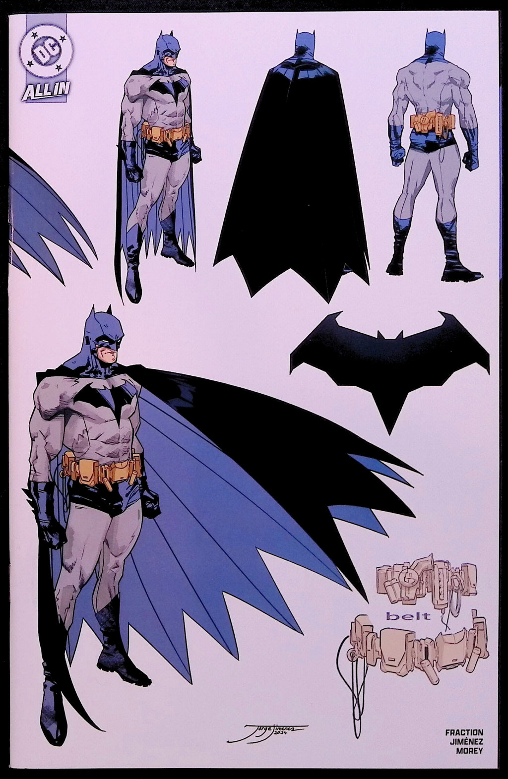 Batman #1 1:5 Incentive Jiménez Design Wraparound Variant First Printing 2025 NM