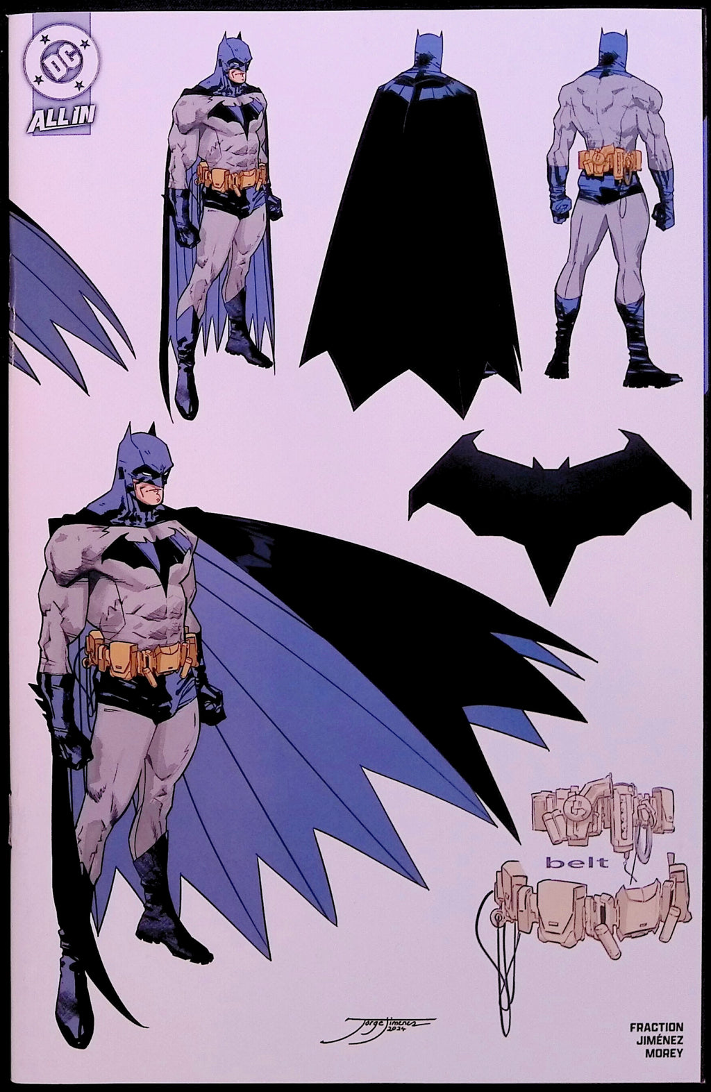 Batman #1 1:5 Incentive Jiménez Design Wraparound Variant First Printing 2025 NM