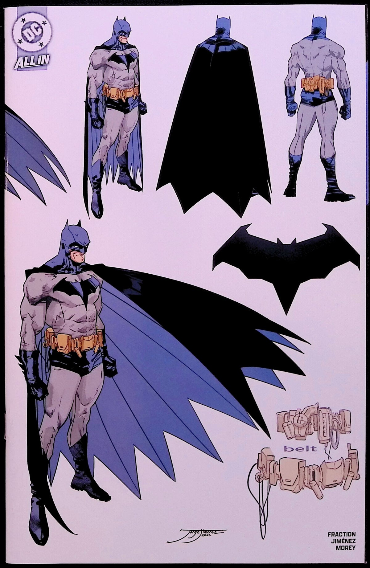 Batman #1 1:5 Incentive Jiménez Design Wraparound Variant First Printing 2025 NM