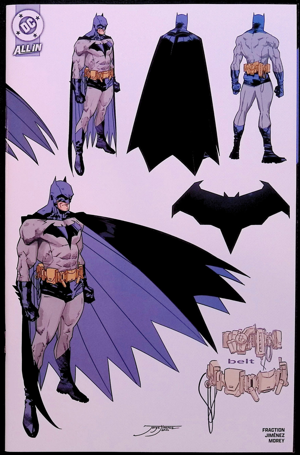Batman #1 1:5 Incentive Jiménez Design Wraparound Variant First Printing 2025 NM