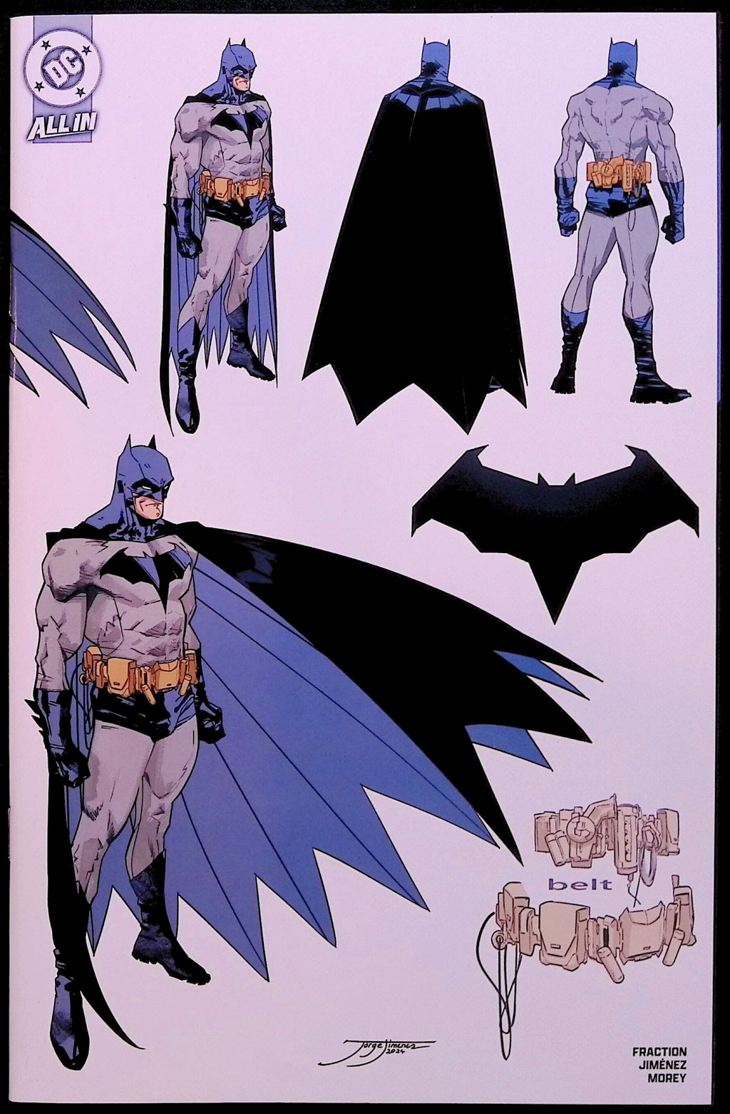 Batman #1 1:5 Incentive Jiménez Design Wraparound Variant First Printing 2025 NM