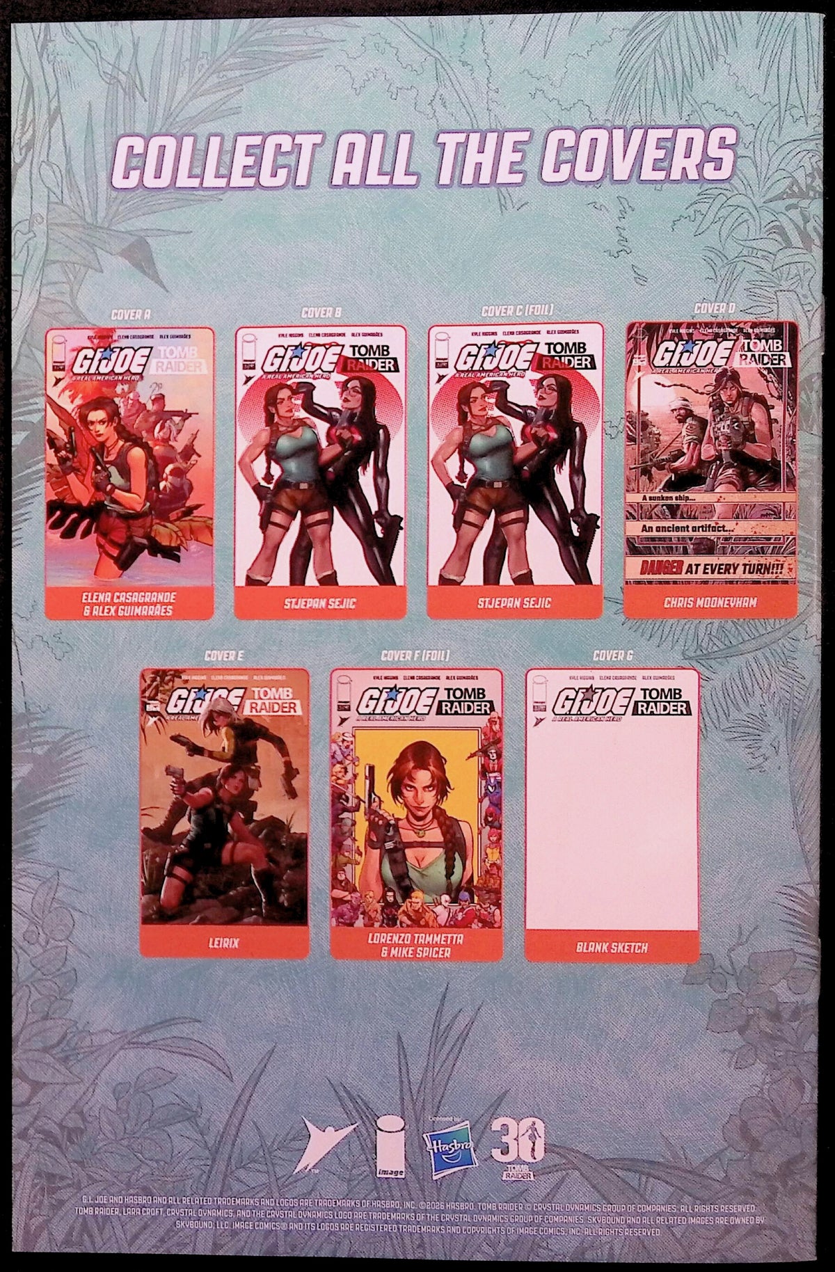 G.I. Joe: A Real American Hero / Tomb Raider #1 Cover A First Printing BN