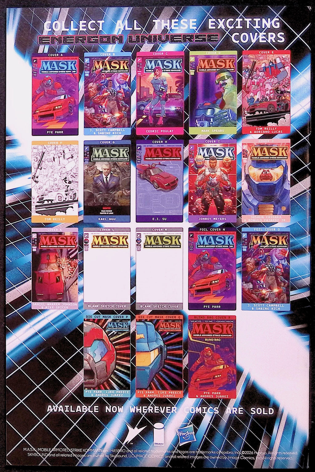 M.A.S.K. # 1 Cover C Cedric Poulat Variant First Printing 2026 NM-