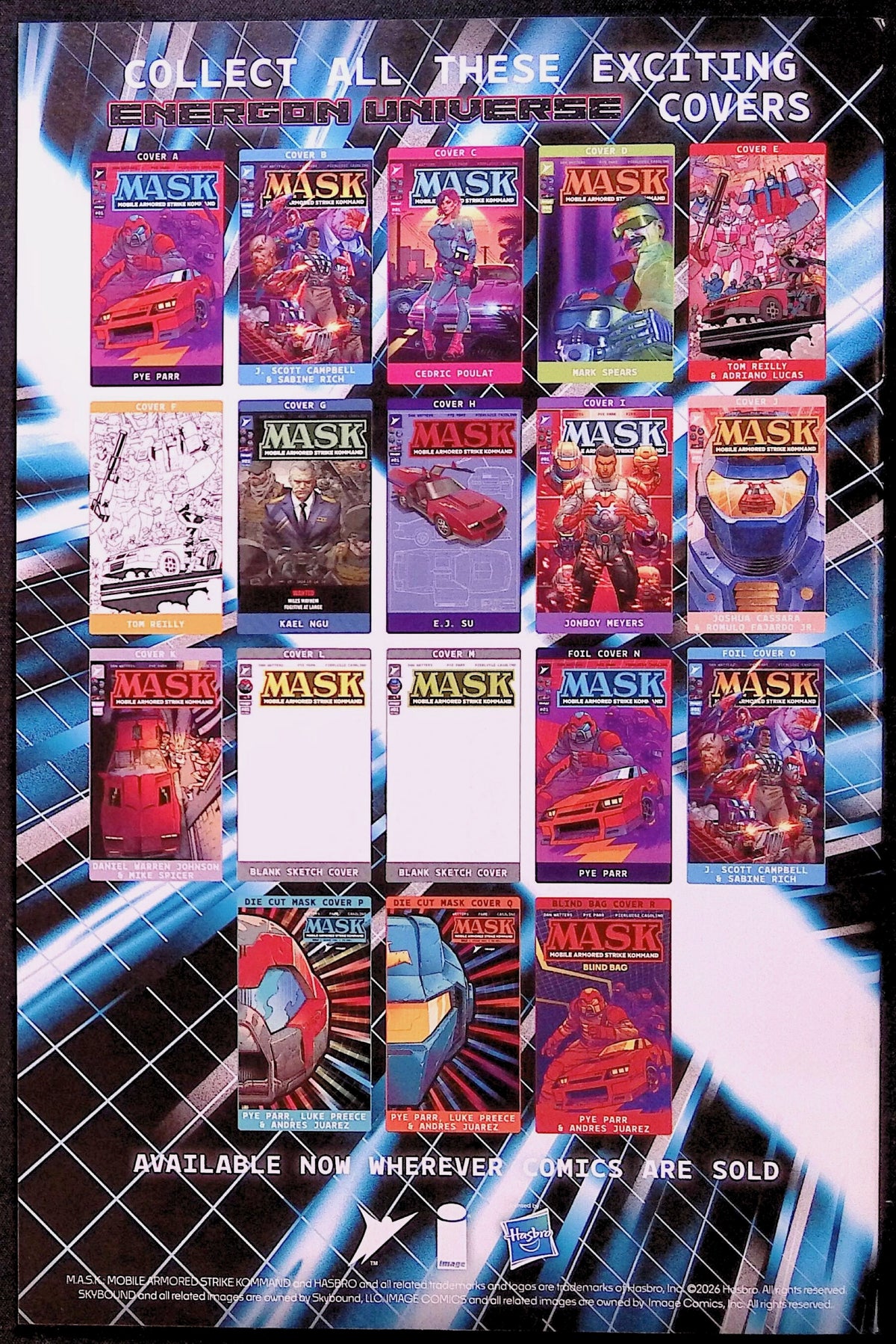 M.A.S.K. # 1 Cover C Cedric Poulat Variant First Printing 2026 NM-