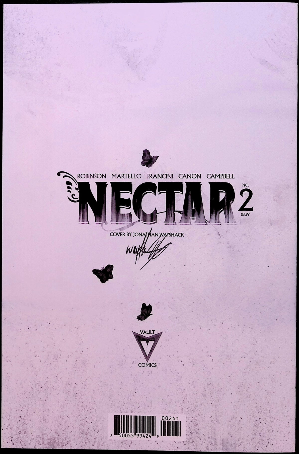 Nectar # 2 Cover B 1:30 Incentive Wayshak B&W Full Art Variant First Printing 2026 NM