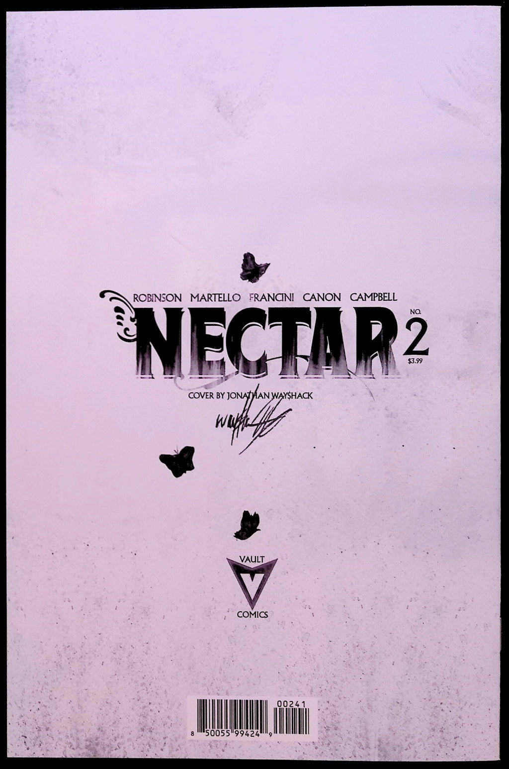 Nectar # 2 Cover B 1:30 Incentive Wayshak B&W Full Art Variant First Printing 2026 NM