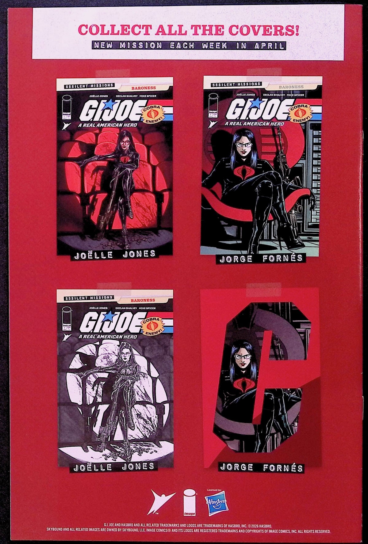 G.I. Joe: A Real American Hero Sssilent Missions Baroness # 1 Cover A 2026 NM-