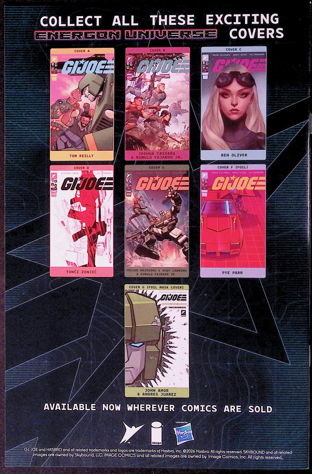 G.I. Joe # 19 Cover C Ben Oliver Variant First Printing 2026 NM-