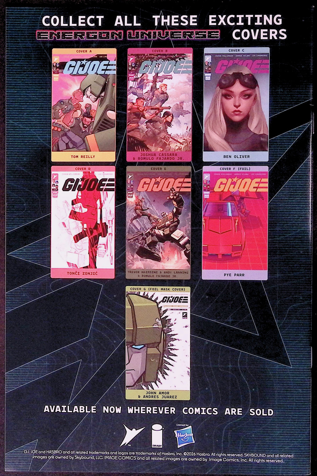 G.I. Joe # 19 Cover C Ben Oliver Variant First Printing 2026 NM-