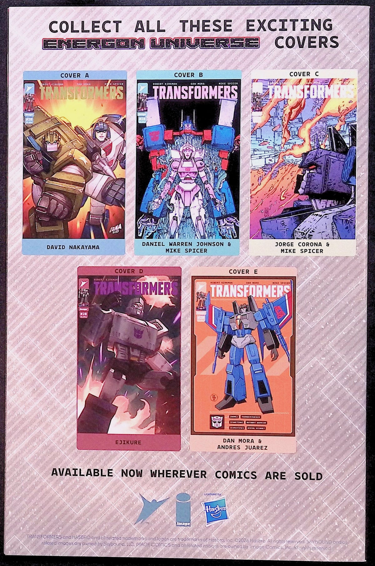 Transformers # 28 Cover A First Printing 2026 NM-