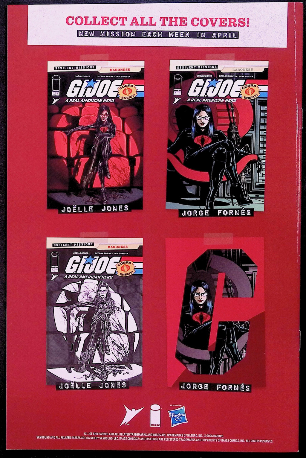 G.I. Joe: A Real American Hero Sssilent Missions Baroness # 1 Cover A 2026 VF/NM