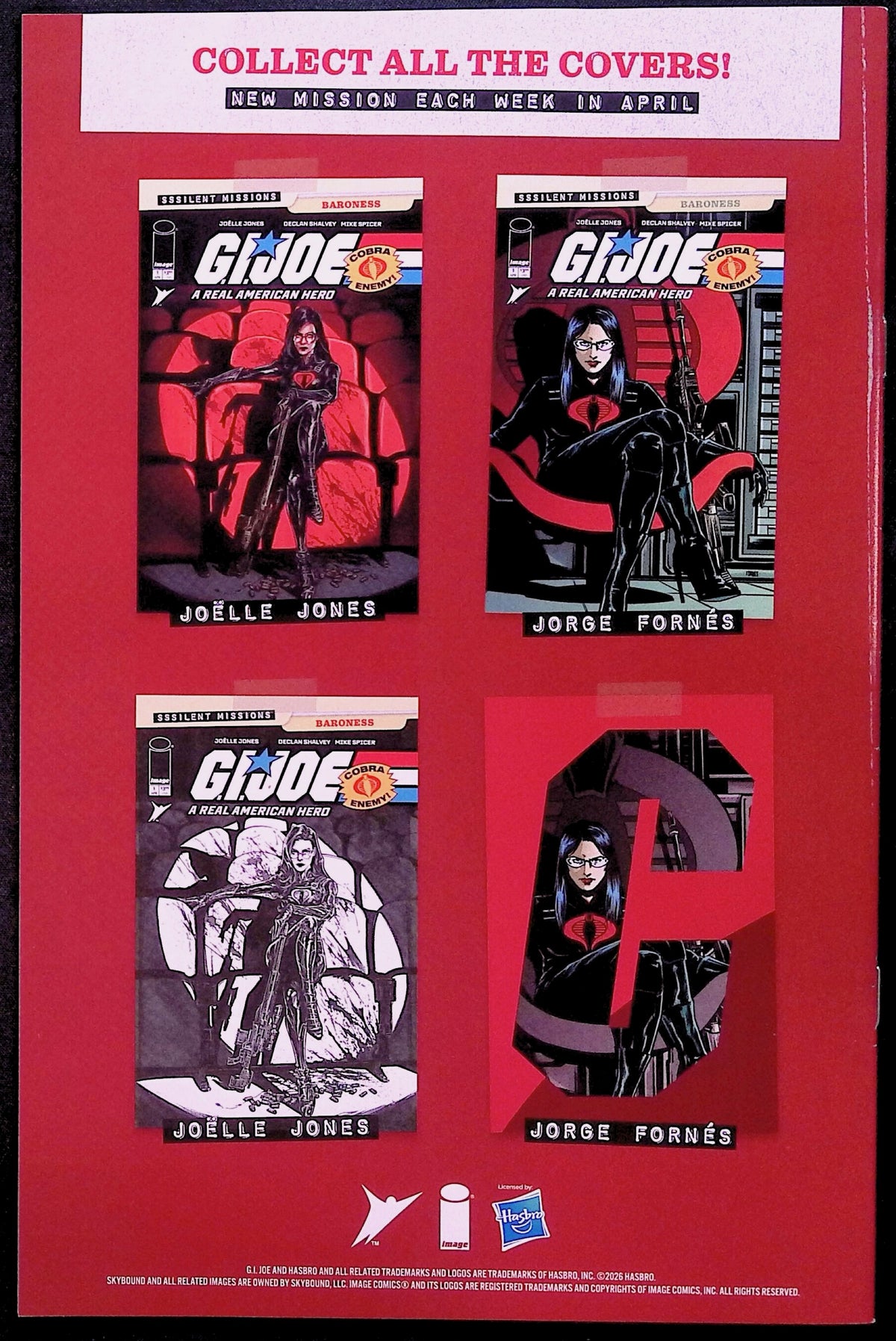 G.I. Joe: A Real American Hero Sssilent Missions Baroness # 1 Cover A 2026 VF/NM