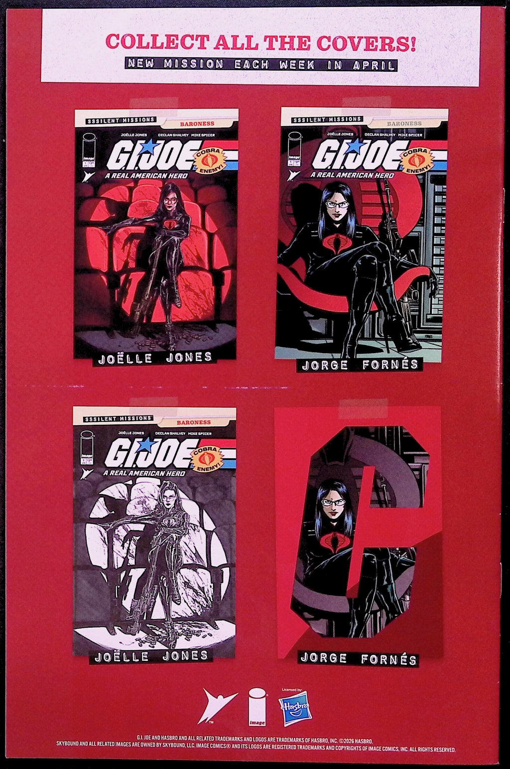 G.I. Joe: A Real American Hero Sssilent Missions Baroness # 1 Cover A 2026 NM-