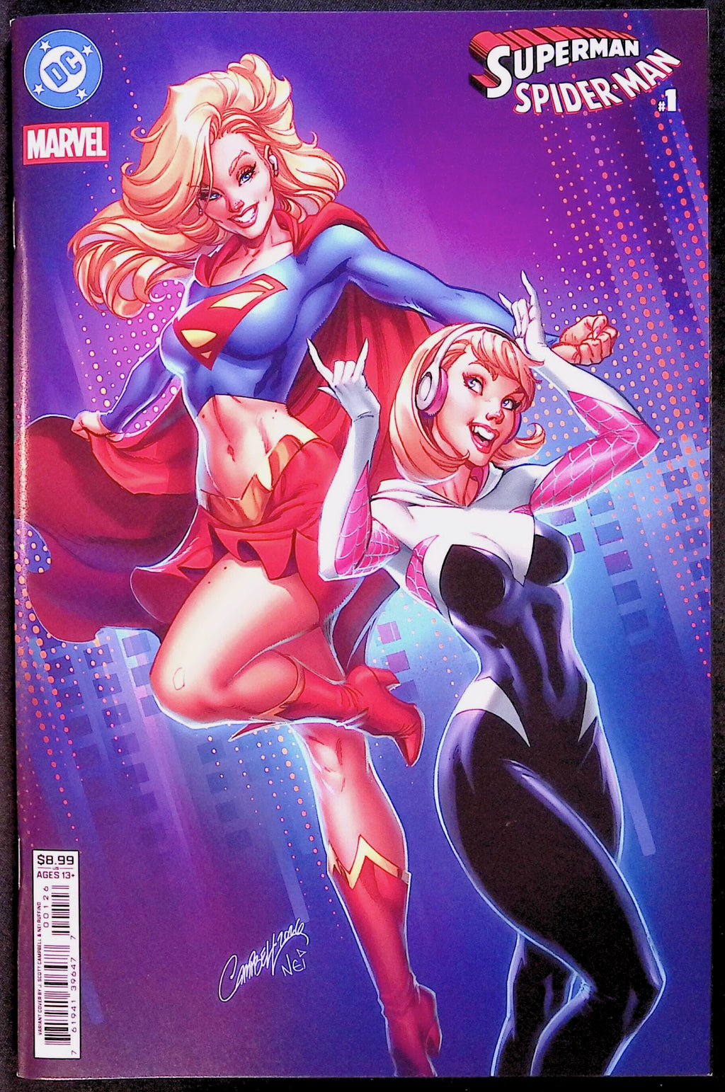 Superman / Spider-Man # 1 Cover N J. Scott Campbell Nei Variant 2026 NM